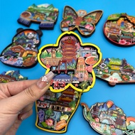 【Shipment Within 24 Hours】City Refrigerator Magnet Sticker Chengdu Wuhan Hangzhou Suzhou Changsha Gu