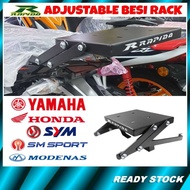 RAPIDO Adjustable Rack For GIVI BKP Top Box/Delivery Bag Rack Grab Foodpanda 135LC Ego Gear Dash EX5
