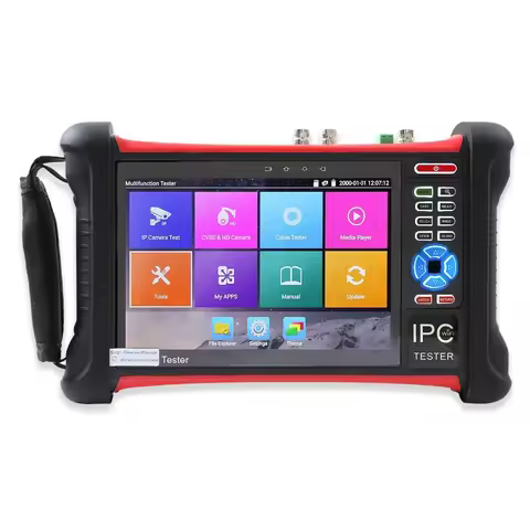 7 Inch HD CCTV Tester Monitor IP CVBS AHD CVI TVI SDI 8MP Camera Tester WIFI POE 48V