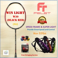 FELET Badminton Racket WIN LIGHT W30 W31 (35lbs) + Free Grip