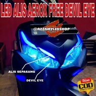 paket lampu alis LED alis Yamaha aerox old aerox new free devil eye