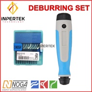 Deburring SET NOGA BS1010 + NG1000 Mata Pisau Chamfering Tool Holder Blade Insert Deburing Tool Saya