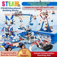W&F 396 Pcs STEM Programming Robot Building Blocks | Educational Science Kit for Kids 7+ | Remote & 