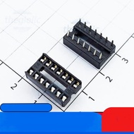 [30 Pieces]- IC Base 14 Pins Square Narrow Two Rows 2.54mm 1A 60VAC IC2 Components