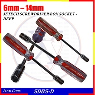 SDBS-D (6mm - 14mm) JETECH SCREWDRIVER BOX SOCKET - DEEP
