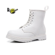 1208Doc Dr.Martens 1460 (สีขาว)รองเท้าบู๊ตมาร์ตินดื้อแฟชั่นบริติชขาวบริสุทธิ์รองเท้าบูทรองเท้าทำงาน Unisex