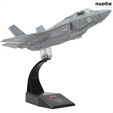 NUOTIE F-35B Lightning II 1:72 Royal Air Force Die-cast Fighter Aircraft Model with Bracket Military