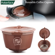 POKERFACE Reusable Coffee Capsule Pods for Dolce Gusto Refillable Filters Crema Espresso Capsules Cu