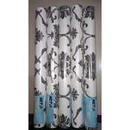 Premium wall Sticker Wallpaper with black and white batik Motif 6575 Length ±10m x 45cm/MEDAN