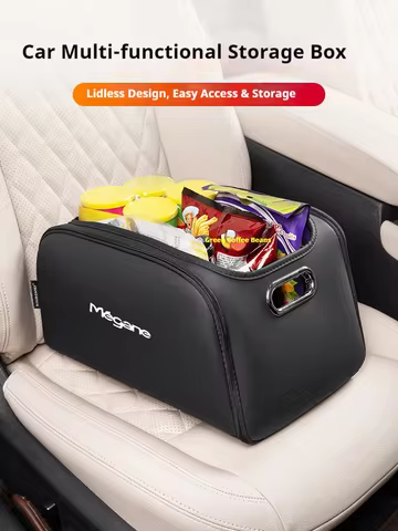 Accessories Renault Megane Trunk Box Car Trunk Organizer Box Storage Bag with Built-in Pocket Leathe