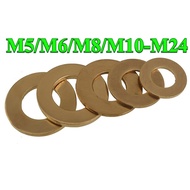 Brass Plated Flat Washer M5/M6/M8/M10-M24 Washers Plain  Washer Gaskets  (PW-DQ-MY-1)