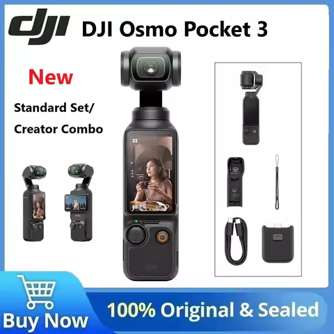 DJI Osmo Pocket 3 Vlogging Camera with 1'' CMOS&4K/120fps Video Face/Object Tracking 2" Rotatable To