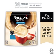 Nescafe White Coffee With Milk Hazelnut/Less Sugar (15/25 Sachets)