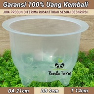 POT Bunga Panda NKT no 21 Tebal Berkualitas - Bening Transparan