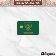 Stiker Kartu ATM  Fake KTP KIS BPJS Spesial Hologram - Emoney Flazz Stiker Skin Card Anime Hologram