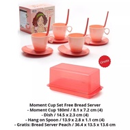 Tupperware original Moment Cup Free Bread Server Coffee Cup Bread Box