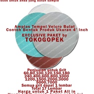 Bar PACKAGE 17PCS - 4" INCH ROUND GRIT VELCRO SANDPAPER 60-7000 ALLINONE ⁑