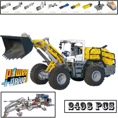 NEW MOC L580 XPower wheel loader The Ultimate Loader RC Engineering Vehicle Building Blocks Bricks K