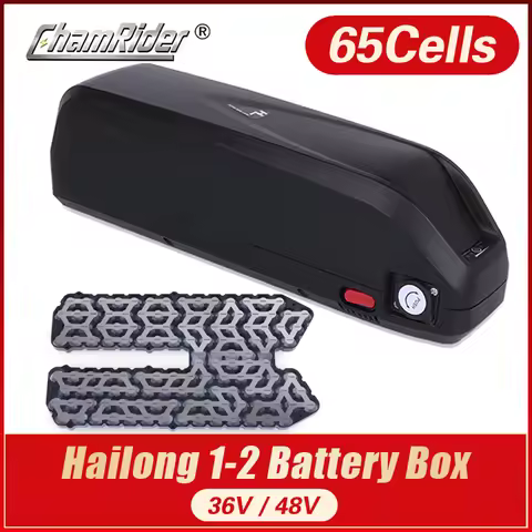 HaiLong-Electric Bike Battery Box Case, E-bike, Down Tube, Case with USB, 5V Output, 10S, 6P, 13S, 5