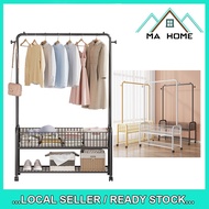 MA Home Multifunctional Clothes Organizer Coat Rack Simple Drying Rack Storage Rack
