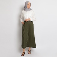 Flamoush Varuna Green Long Skirt