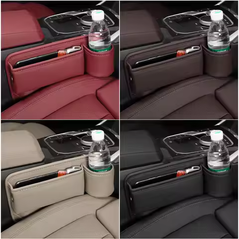 For Audi Q5 FY A8 D5 4N 2017~2025 Car Center Console Seat Gap Filler Storage Box Sundries Tidy Tray 