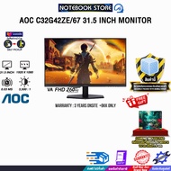 [ผ่อน 0% 6 เดือน]AOC C32G42ZE/67 31.5 INCH MONITOR (VA FHD 260Hz)/ประกัน 3 Years Onsite + BKK ONLY