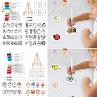 65/41Pcs Foam Texture Painting Kit 3D Drawing Set DIY Art Supplies 3D Effect Texture Painting Kit SH