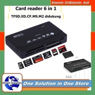 6 In 1 USB Card Reader Memory Card Read OTG Adapter For USB C/ip to TF/SD/CF/XD/MS/M2