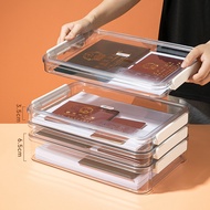 High Transparent PET File Box Data File Box A4 Paper Voucher Office File Box Folder File Box Organiz