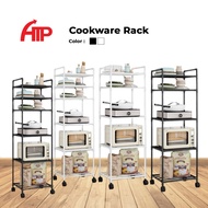 ATP 5/6 Tier Household Kitchen Durable Cookware Rack - Black/White