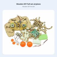 DIY Wooden Drone Assembly Educational Model 4-Axis Remote Control Aircraft Science Building Toy for 