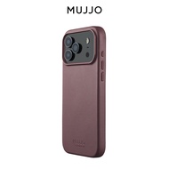 MUJJO iPhone 17 iPhone 17 Air iPhone 17 Pro iPhone 17 Pro Max Full Leather Casing Cover Magnetic Sli