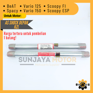 As Shock Depan KZL Pipa As Shok Kualitas Original Honda Beat Sporty Street FI ESP Spacy FI Vario 125 LED Vario 150 Vario Techno 125 Halu Halu Depan As Batang Skok Presisi Batangan Sok Bleker Linggisan Asli As Shobeker Tongkat Bambu Sock Motor Ori AHM