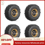 1.0Inch Metal Wheels with Tires Upgrade Hub Tyre Set for 1/18 RC Crawler Car  TRX4-M   SCX24 RC Car