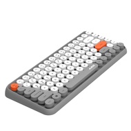 Ajazz 308i Bluetooth Keyboard Round Key Cap 10m Connection 84 Keys for Windows 2000, XP, ME,Windows 