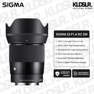 Sigma 23mm F1.4 DC DN Contemporary Lens (Sony E) (Sigma Malaysia Warranty)