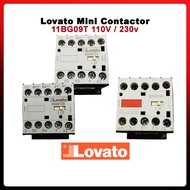Lovato Mini Contactor, 2NO+2NC / 4NOC (11BG09T2A230 / 11BG09T2D110 / 11BG09T4D110) Made in Italy