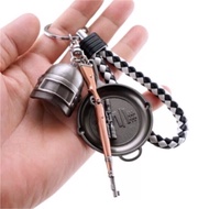 PUBG Keychains (Kar98K, Pan, Level 3 Helmet)