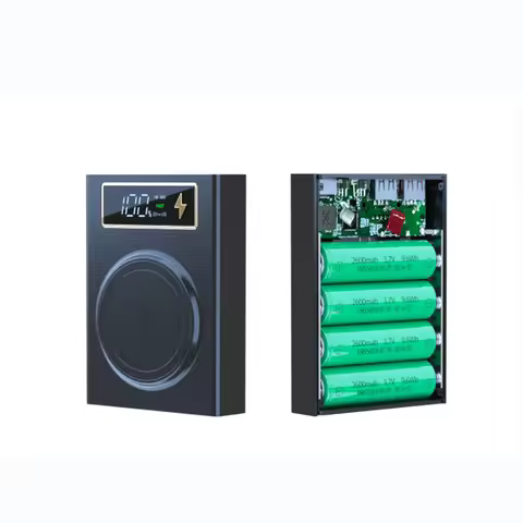 18650 Quick Charge Power Bank Case PD Fast Charging for Smartphones Charge Moblie Powerbanks Case 4*