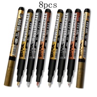 MS044ชุดปากกามาร์กเกอร์8ชิ้นขนาด0.7มม. 2ปลายขนาดมิลลิเมตรปากกามาร์คเกอร์ลบได้ปากกามาร์กเกอร์ภาพวาดทอ
