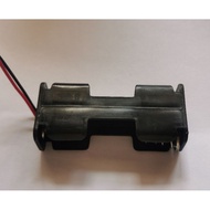 2AA Battery holder in black
