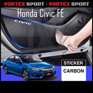 Honda Civic FE FC FB FD Anti Side Kick Sticker Side Door Kick Protection Carbon Sticker Car Civic Ac