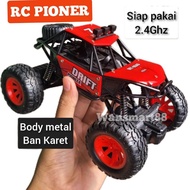RC Murah Body Metal Offroad 2 WD Mainan Remote Control Batrei cas Pengendali Jarak Jauh Anak Remot H