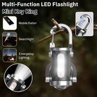 Keychain flashlight Waterproof keychain Waist-mounted keychain Car mini flashlight Multi-function em