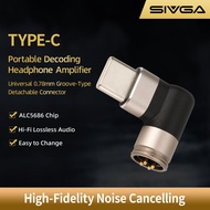 SIVGA เครื่องขยายเสียงหูฟังถอดรหัสแบบพกพาที่มีความเที่ยงตรงสูงประเภท-C/lightning สำหรับ Que UTG