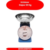 Krisbow Kitchen Scale 20 Kg Dial Spring Scale 20KG W/FLAT PAN W/TERA