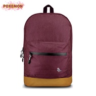 HOOLIGANS Bag Klassieker PJ  Maroon Tas Ransel Branded Terlaris