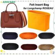 AVOCAYY Liner Bag, Bucket Bag Storage Bags Insert Bag, Durable Travel Multi-Pocket Felt Bag Organizer for Longchamp ROSEAU