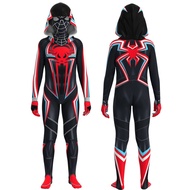 SR4 Halloween Adult Kids Cosplay Hoodie Multicolor Spiderman Stretch Leotard Suit